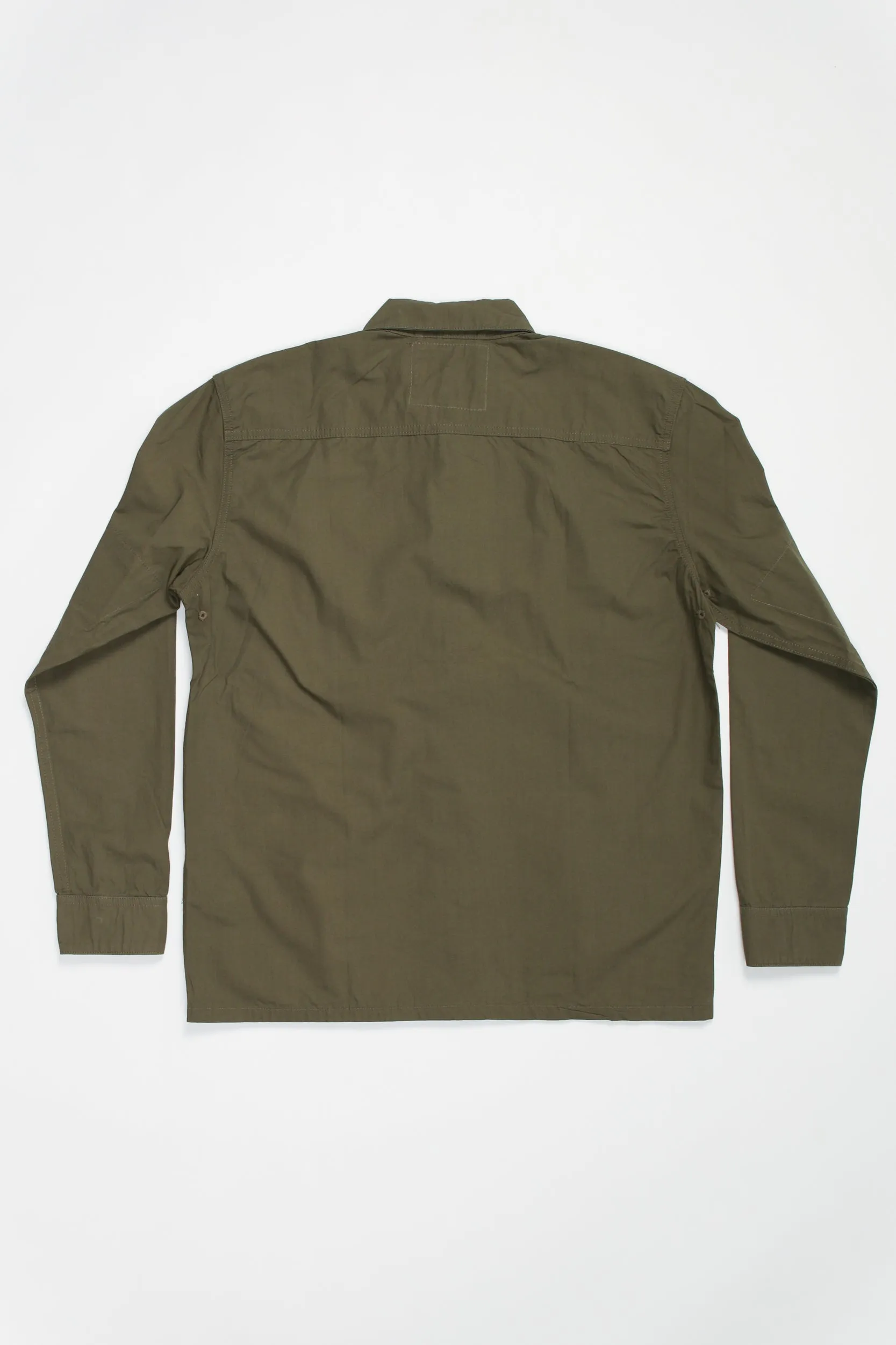 6001 Lightweight Buttoned Overshirt | Olive