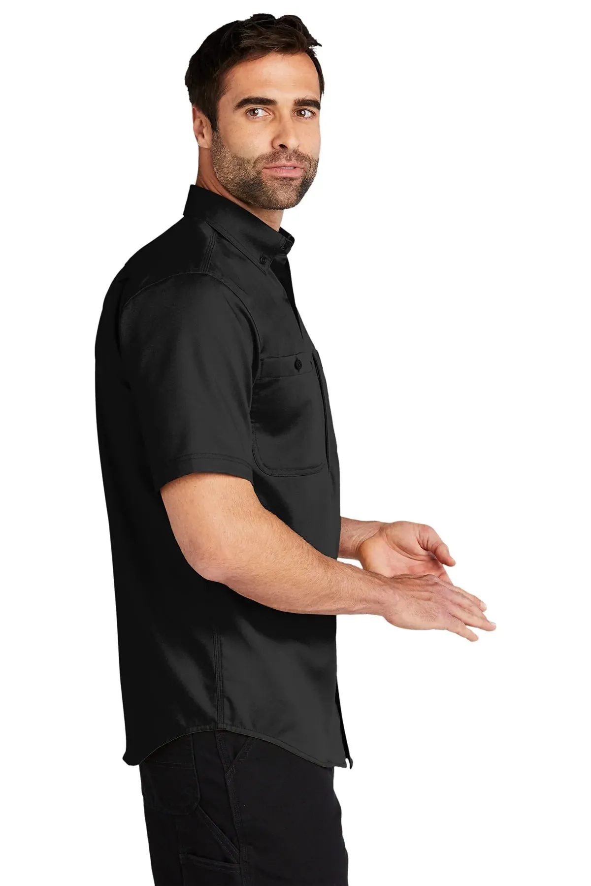 Carhartt Rugged Series Short Sleeve Custom Shirts, Black