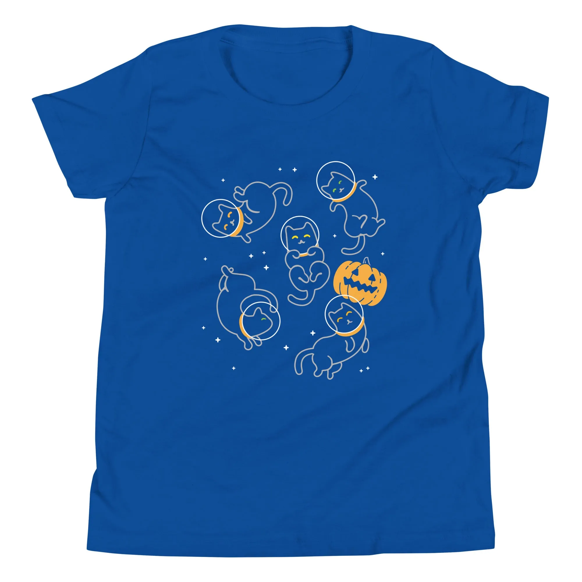 Cat Halloween In Space Kid's Youth Tee