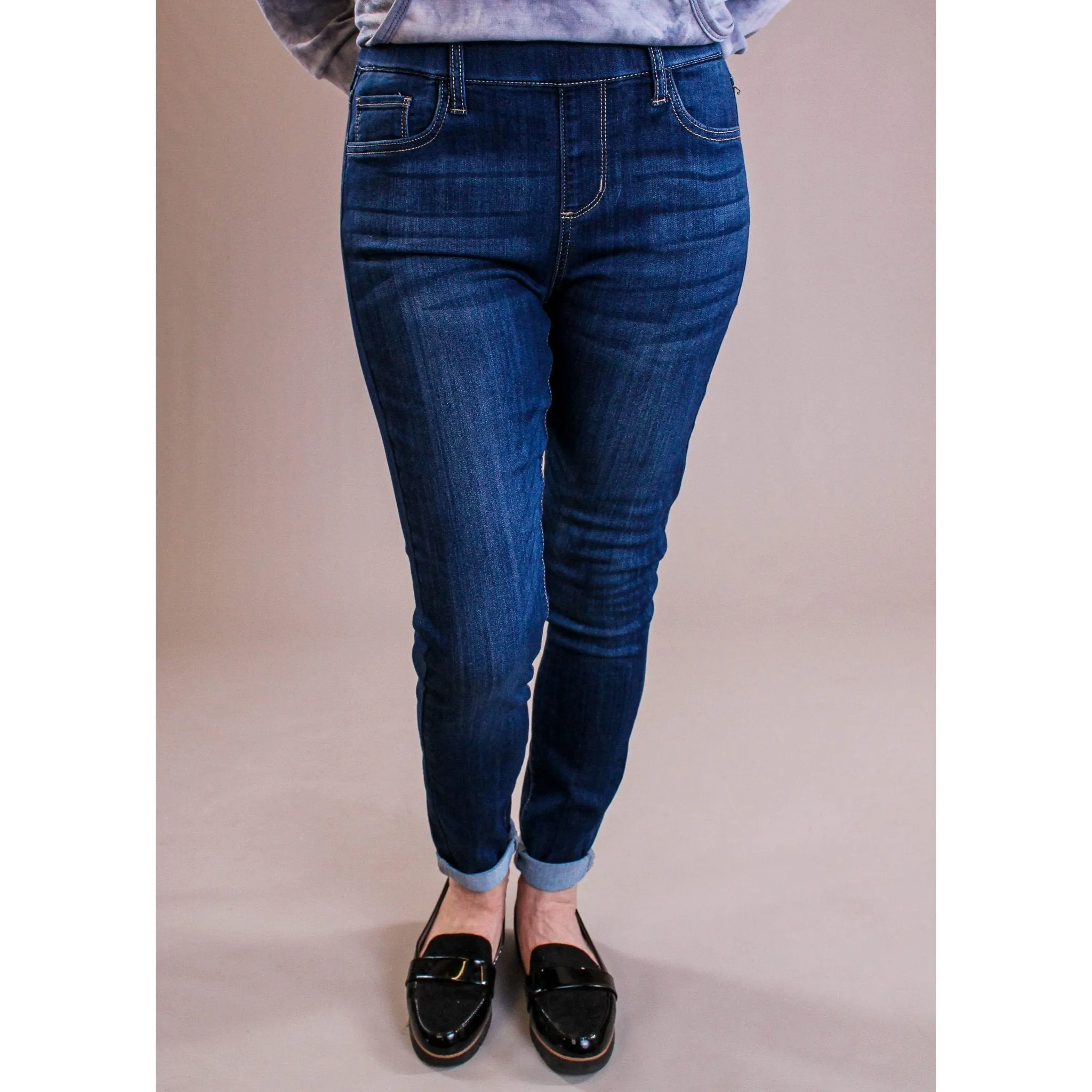 Cello Mid Rise Pull On Skinny Jean