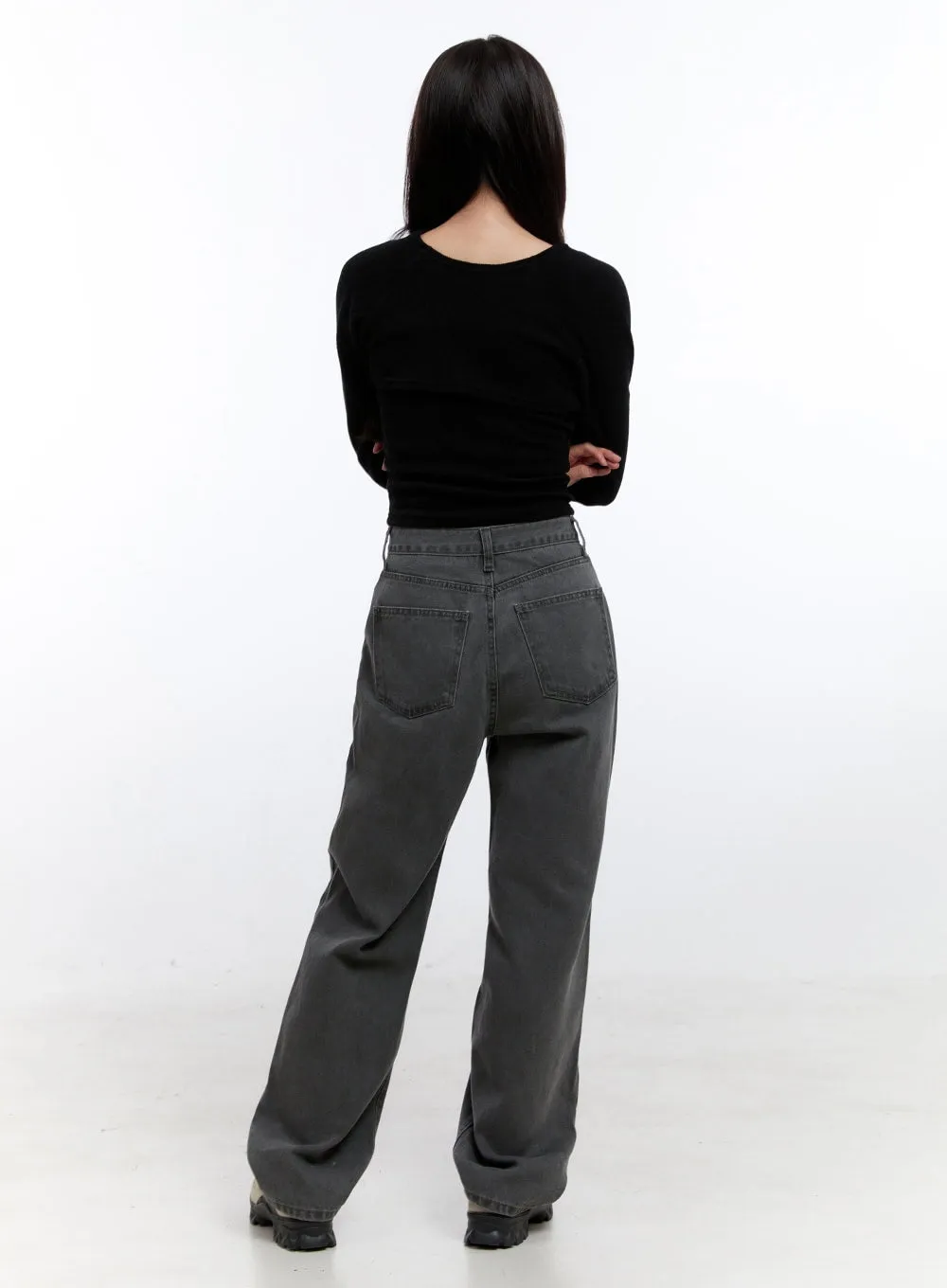 Chloe Wide-Leg Comfy Jeans ON418