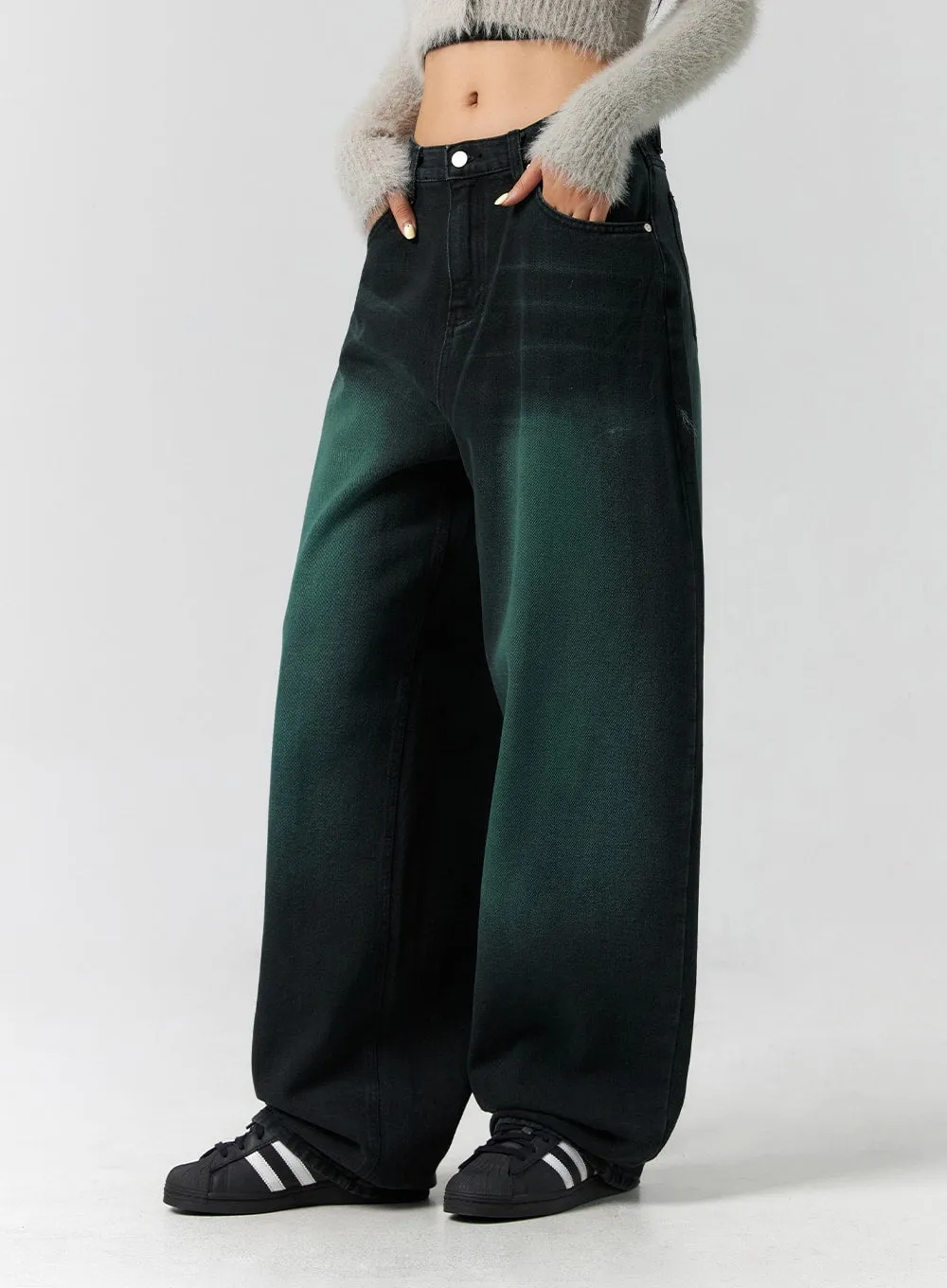 Comfy Wide Leg Color Jeans CS305