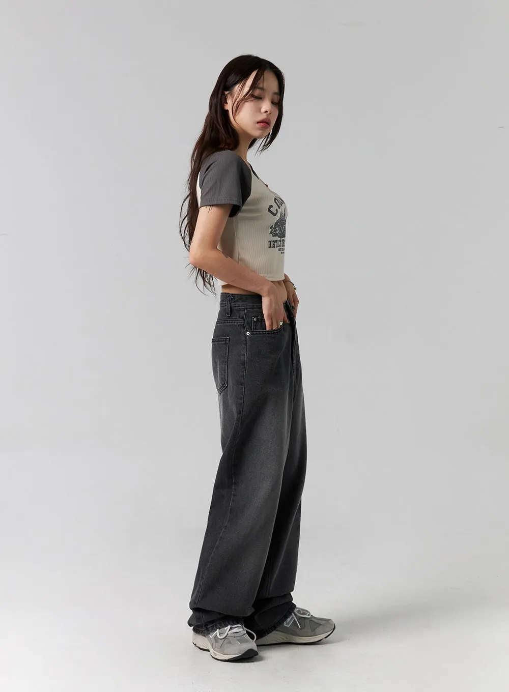 Comfy Wide Leg Jeans CG317