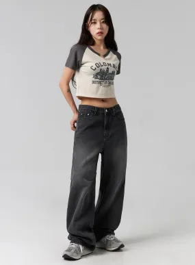 Comfy Wide Leg Jeans CG317