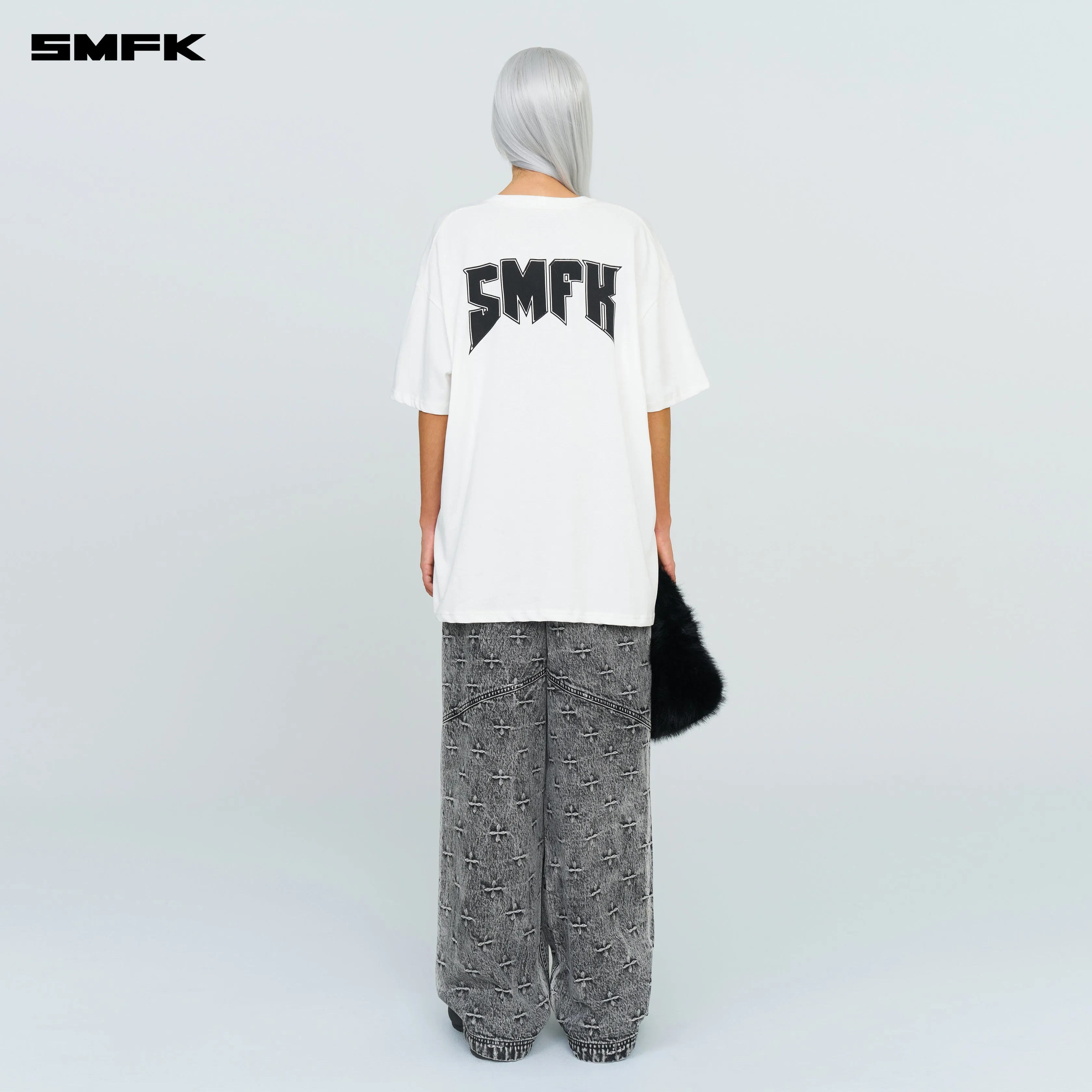 Compass SMFK Metal Rock Loose Tee Cream