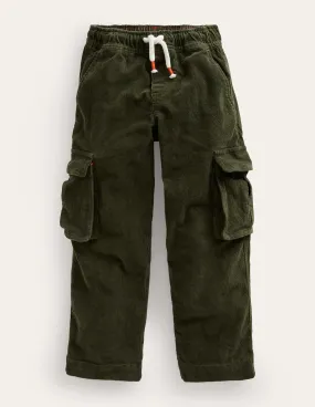 Cord Cargo Trousers-Classic Khaki