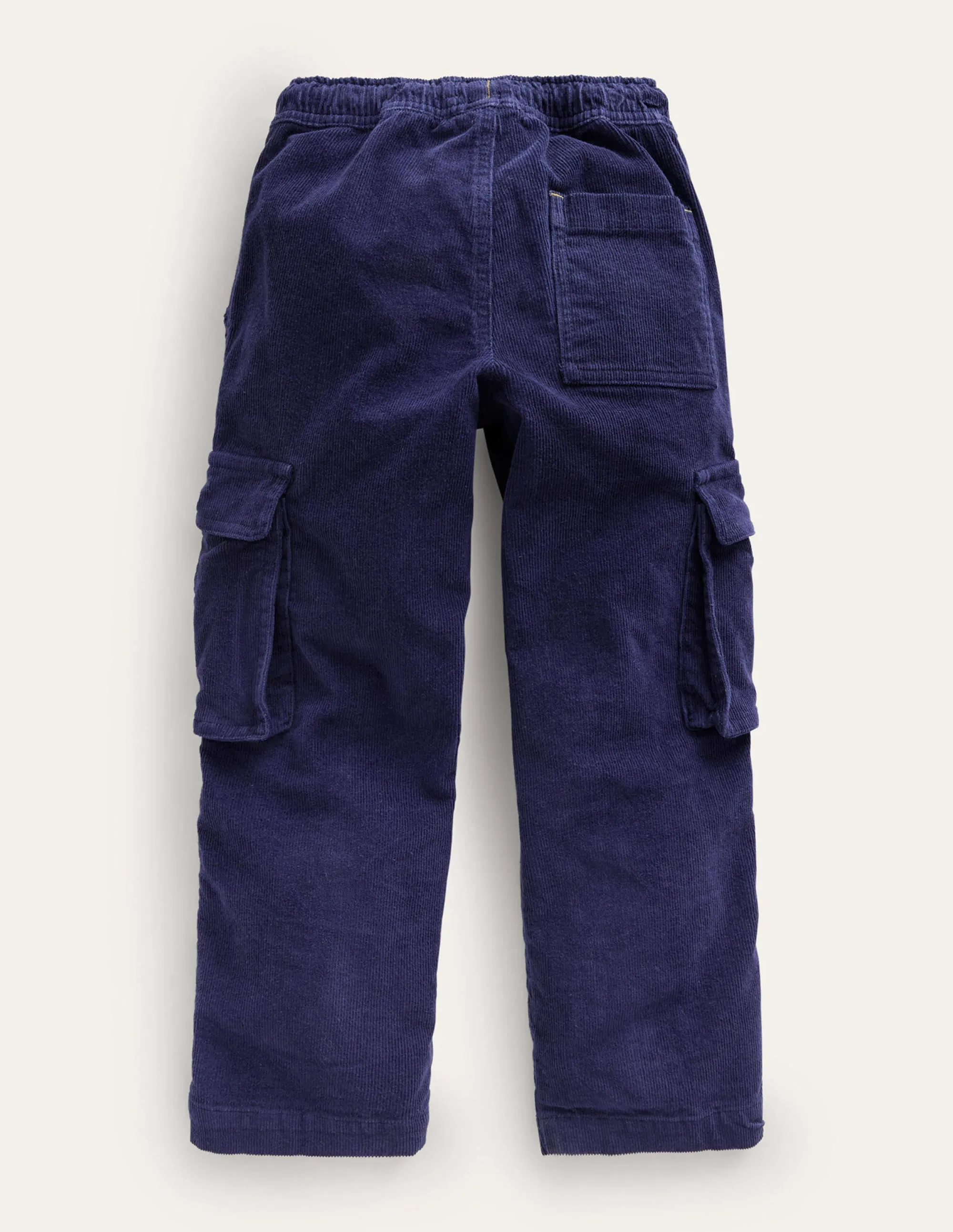 Cord Cargo Trousers-French Navy