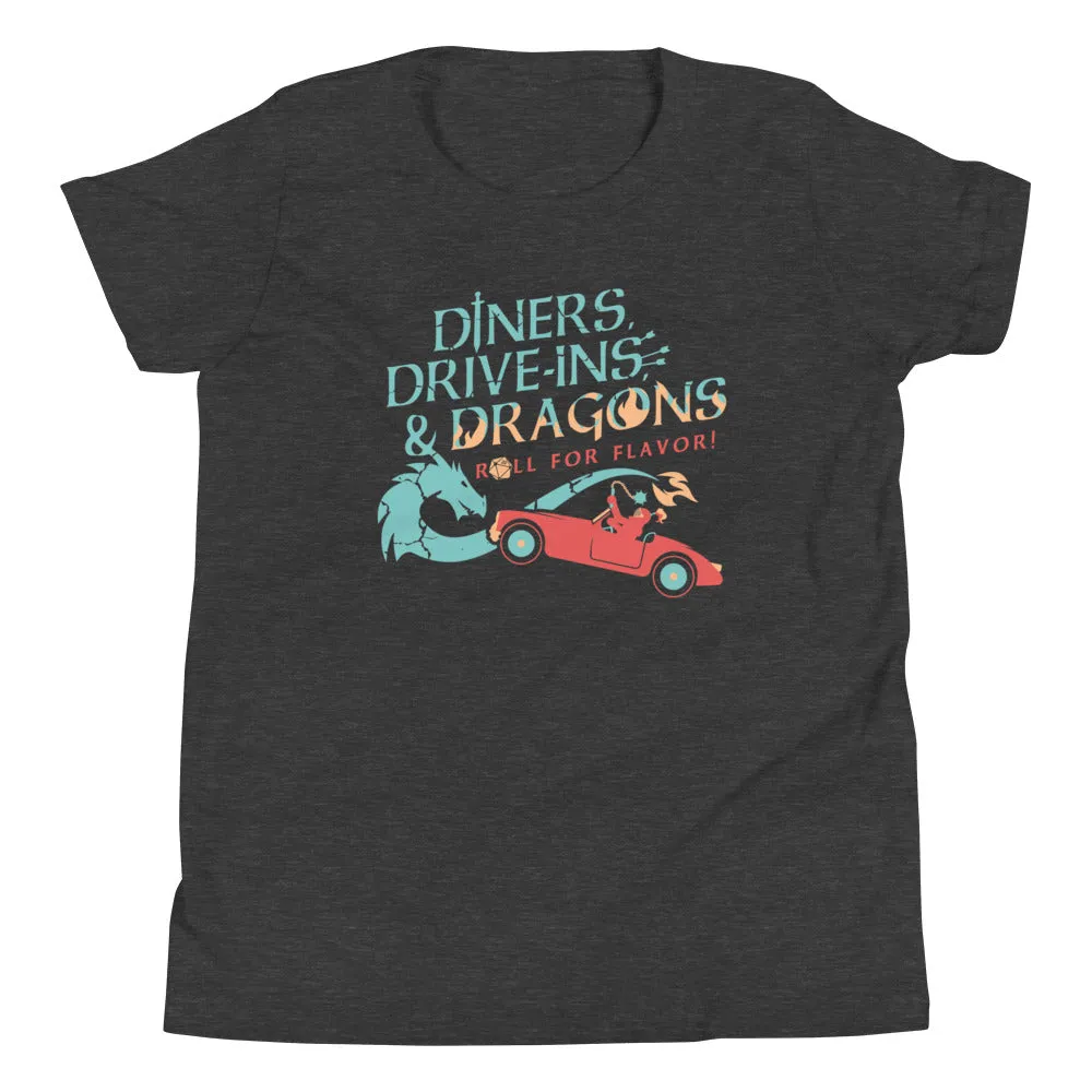 Diners, Drive-ins, & Dragons Kid's Youth Tee