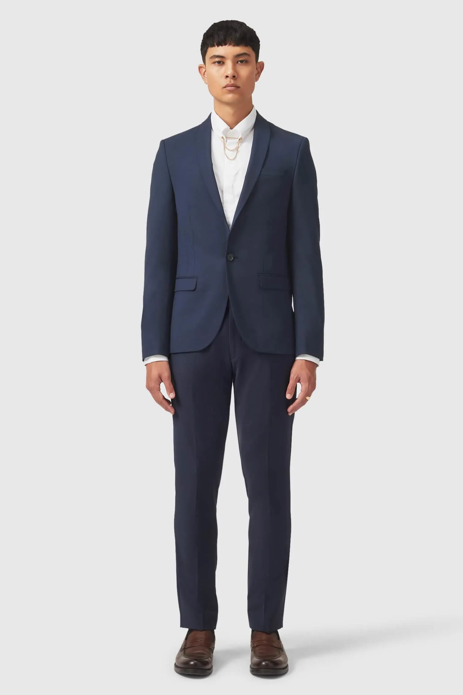 Ellroy Skinny Fit New Navy Jacket