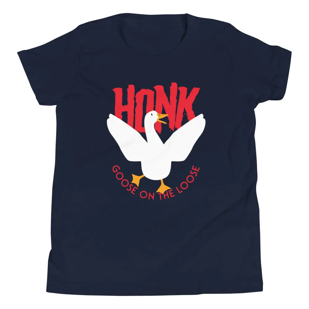 Honk Goose On The Loose Kid's Youth Tee