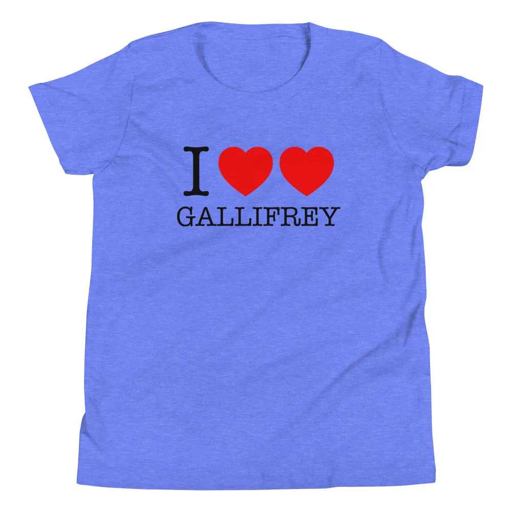 I Heart Heart Gallifrey Kid's Youth Tee