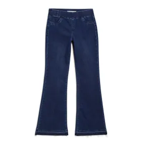 Ivy Mid Rise Pull On Flare Jean Dark Indigo