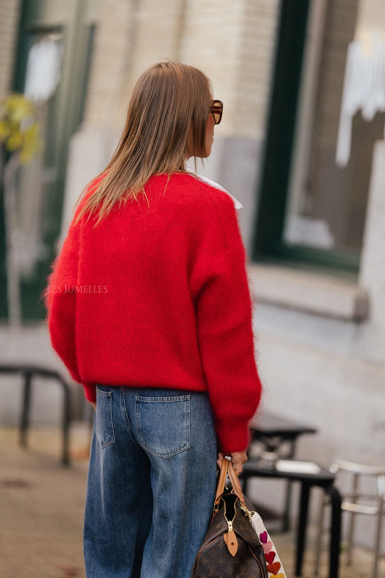 Joanne mohair jumper red