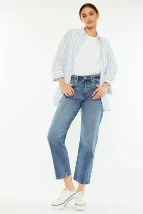 Jordana High Rise True Straight Leg Jeans