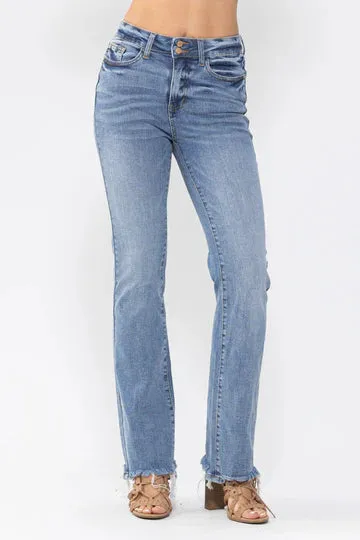 Judy Blue High Waist Double Button Bootcut Jeans