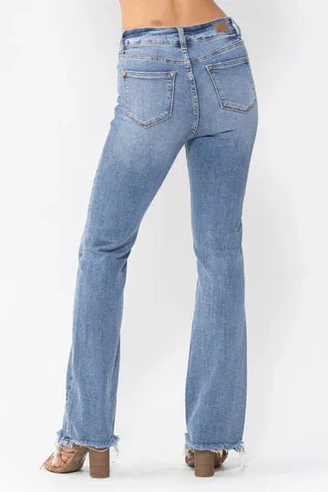 Judy Blue High Waist Double Button Bootcut Jeans