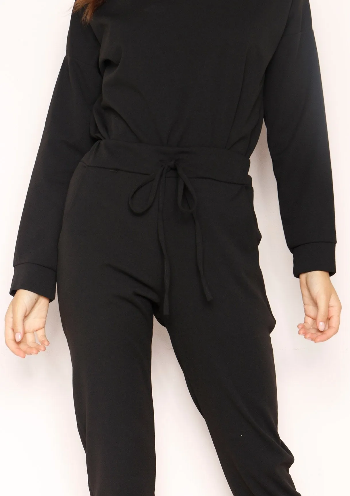 Julie Black Jumper Loungewear Set