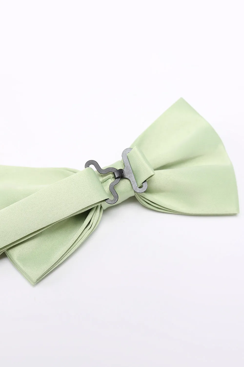 Light Green Men's 3-Piece Accessory Set (Bow Tie, Pocket Square, Pin)