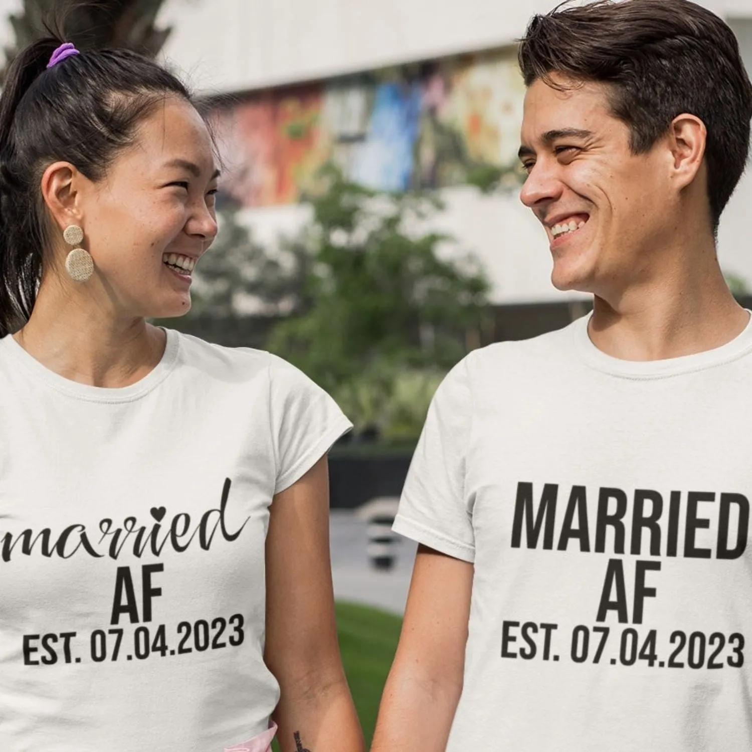 Married AF Hoodie, Wifey Hubby Sweatshirts, Honeymoon Long Sleeve Shirts, Bride Shirts, Groom Shirts, Mr And Mrs Shirt, Just Married Shirts