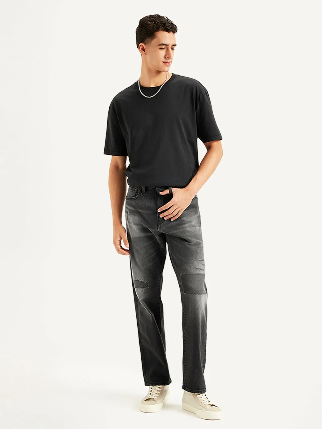 Men's 550'92 Relaxed Fit Black Jeans