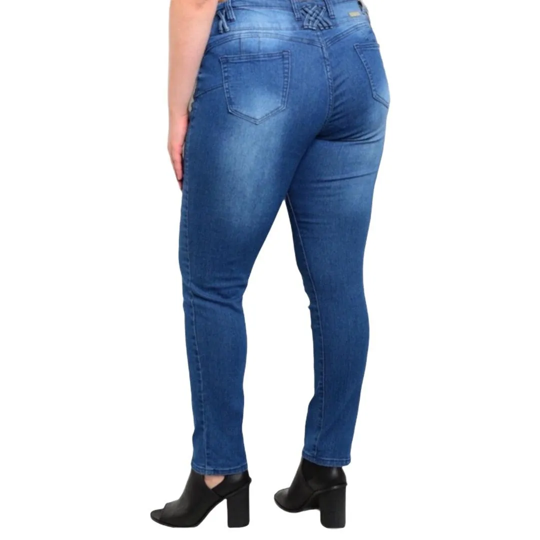 Mid Rise Comfy Denim Skinny Jeans