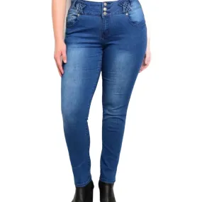 Mid Rise Comfy Denim Skinny Jeans