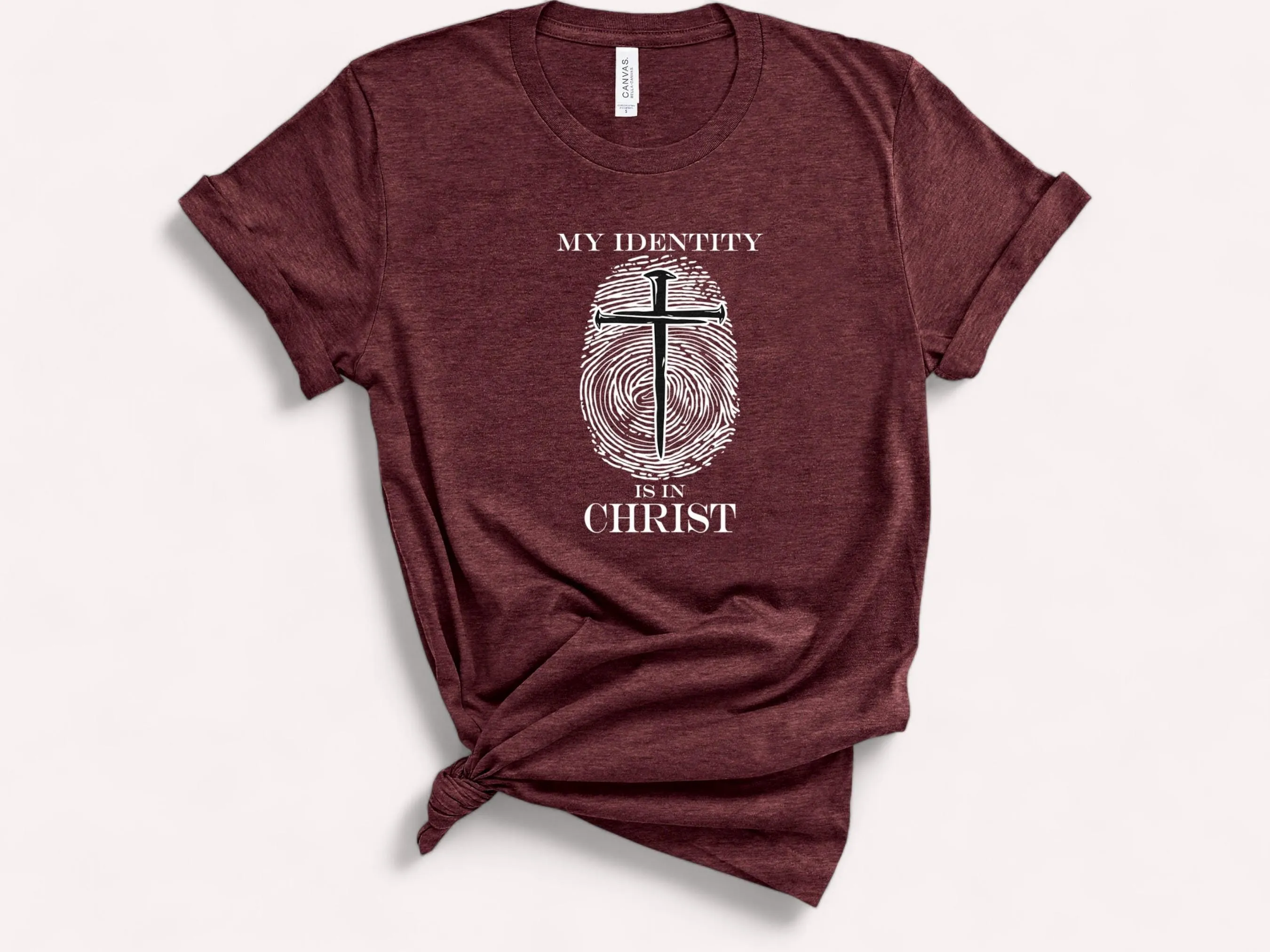 My Identity Is In Christ - Christian Shirt - Inspirational Gift - Christian T-Shirt - Perfect For Church - Faith Inspired Clothing