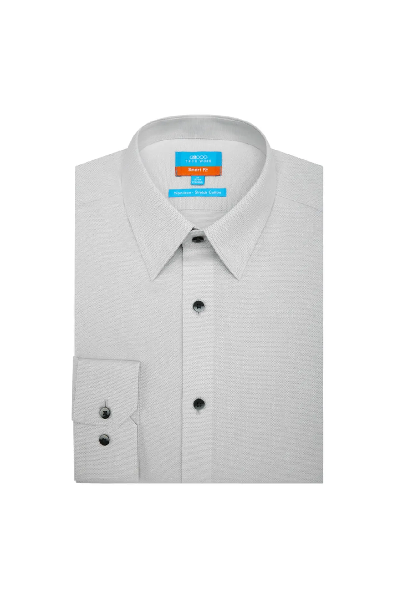 Non-Iron Cotton Stretch Smart Fit 2-Tone Shirt