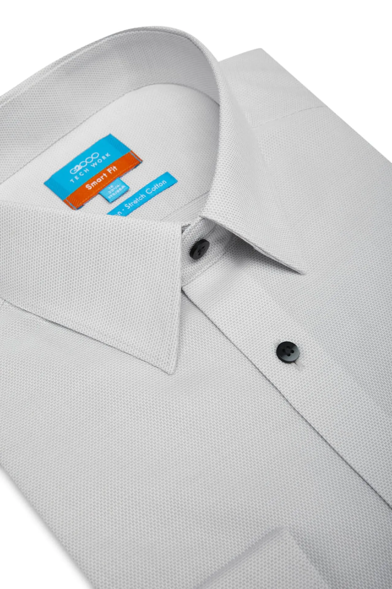 Non-Iron Cotton Stretch Smart Fit 2-Tone Shirt