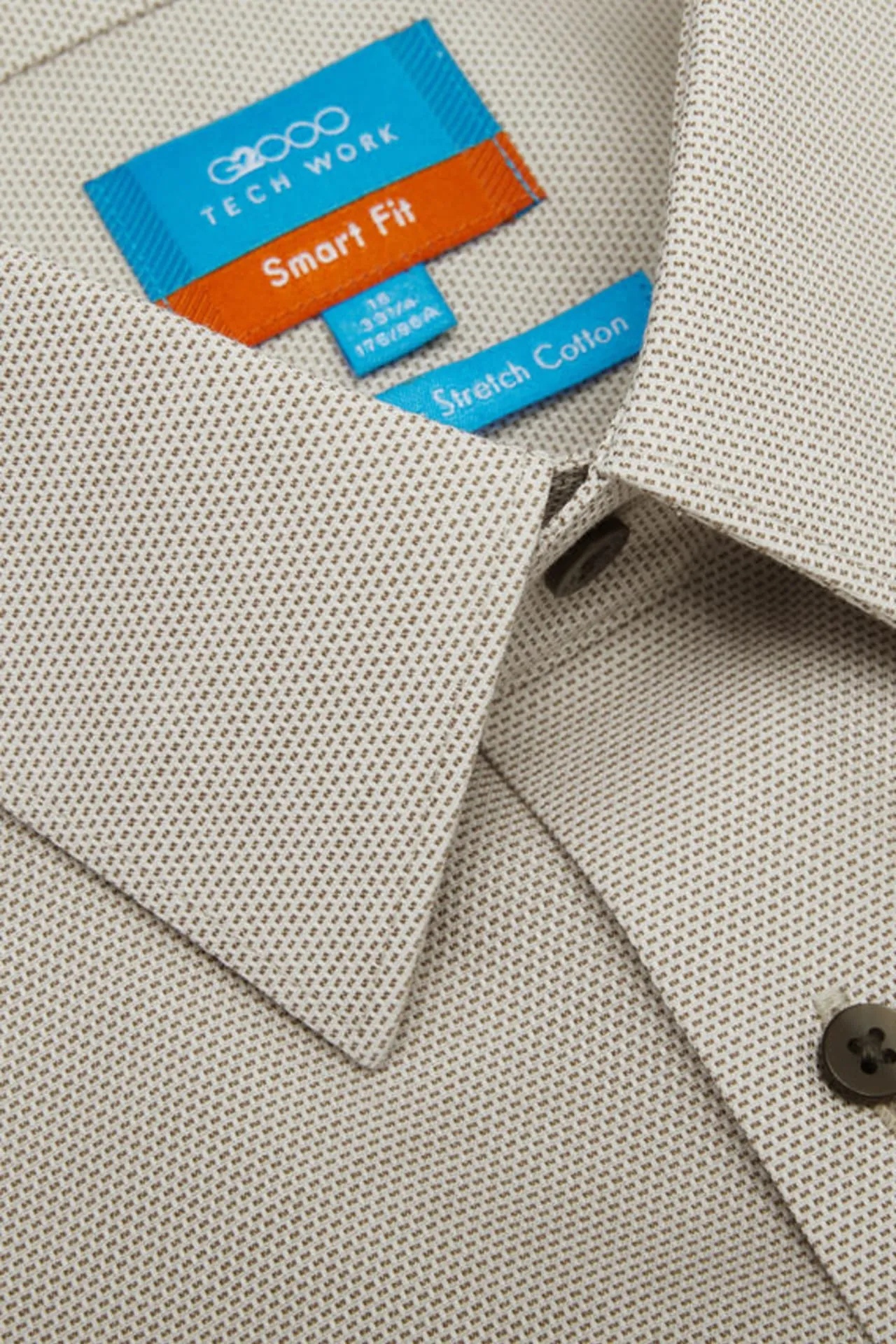 Non-Iron Cotton Stretch Smart Fit 2-Tone Shirt