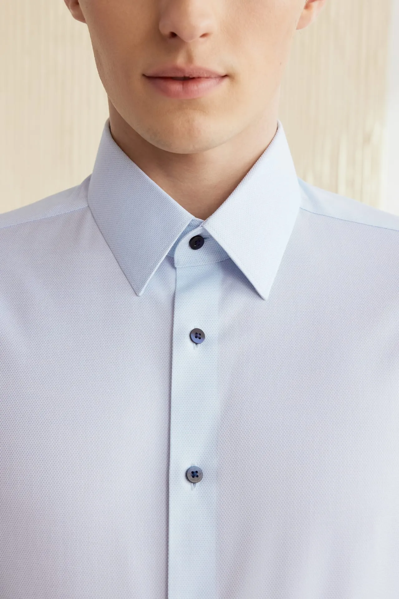 Non-Iron Cotton Stretch Smart Fit 2-Tone Shirt