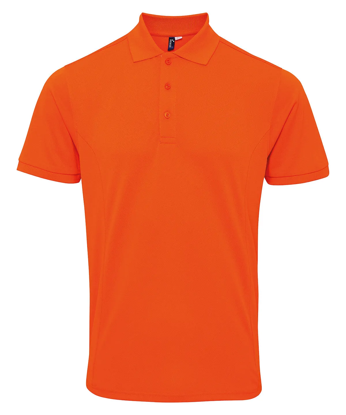 Orange - Coolchecker® plus piqué polo