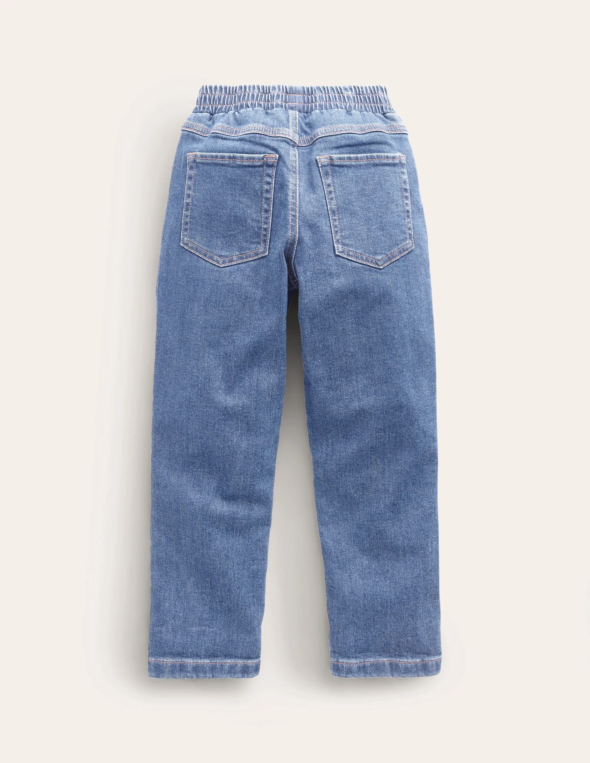 Pull-On Jeans-Mid Wash