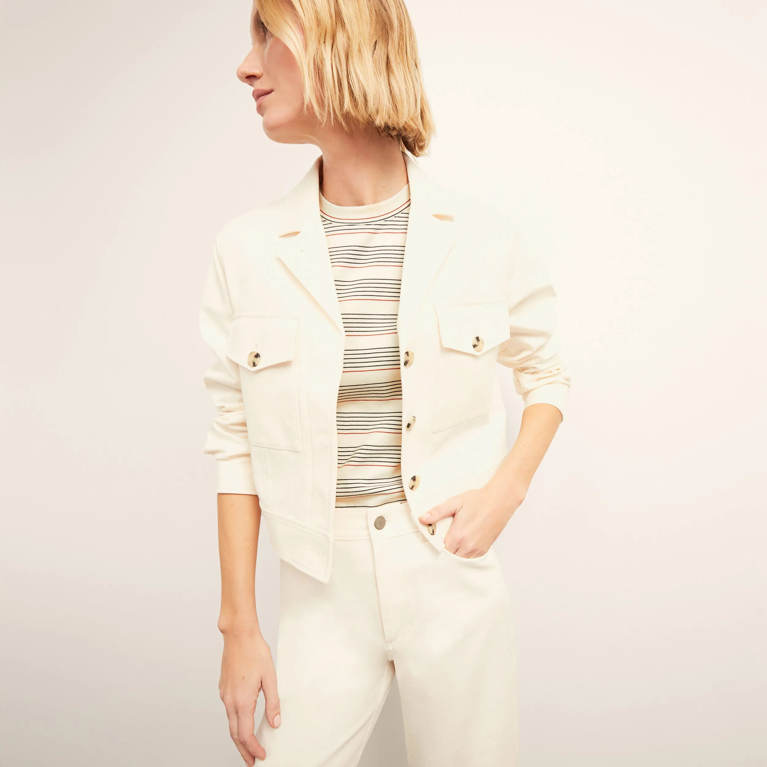 Rhoda Jacket - Eco Better Than Denim :: Tusk