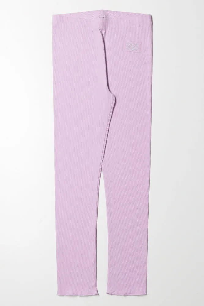 Rib Leggings Lilac