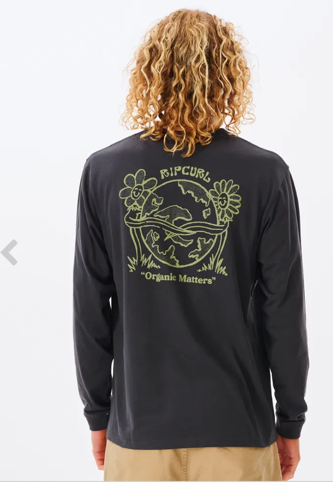 Ripcurl Salt Water Culture Organic Long Sleeve Tee- -