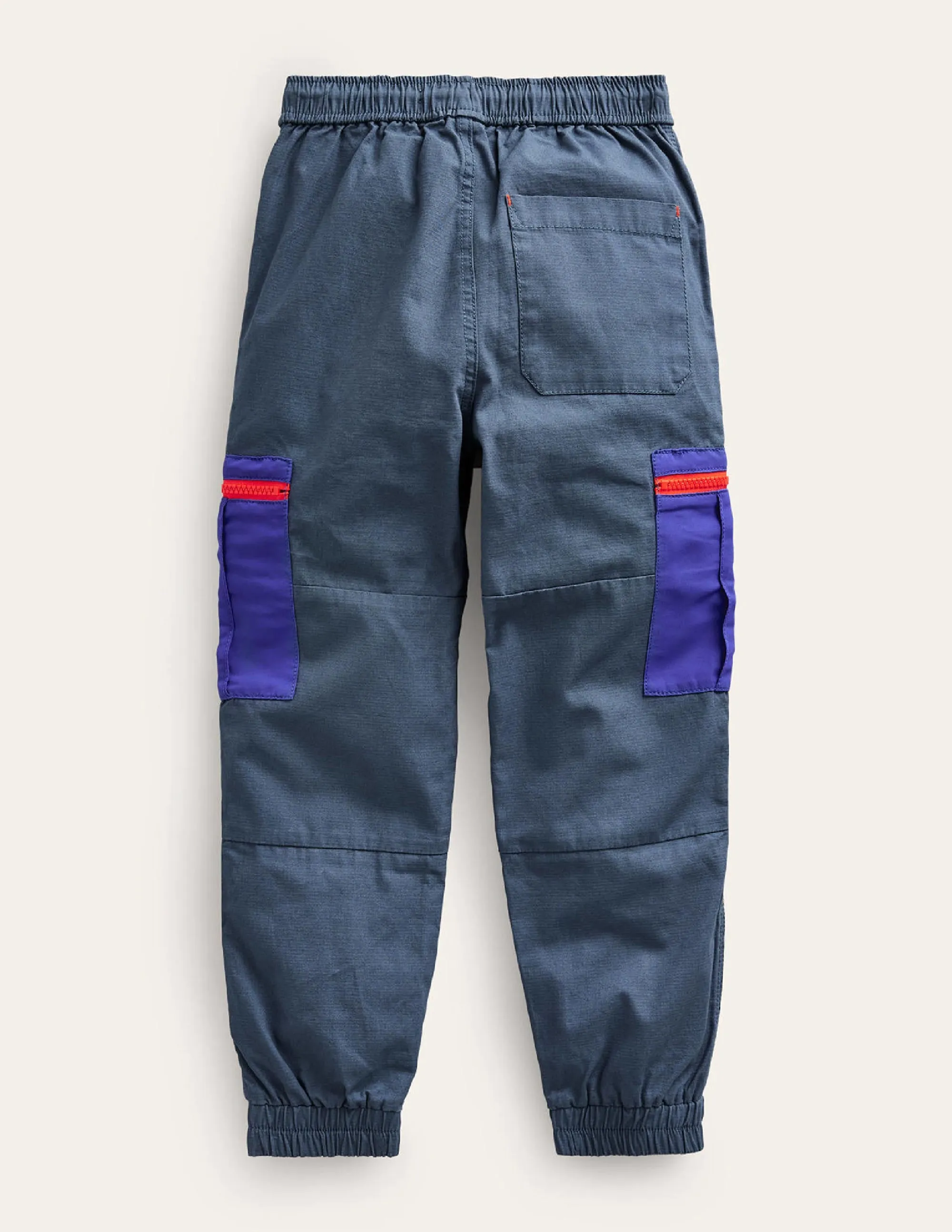 Ripstop Cargo Trousers-Robot Blue