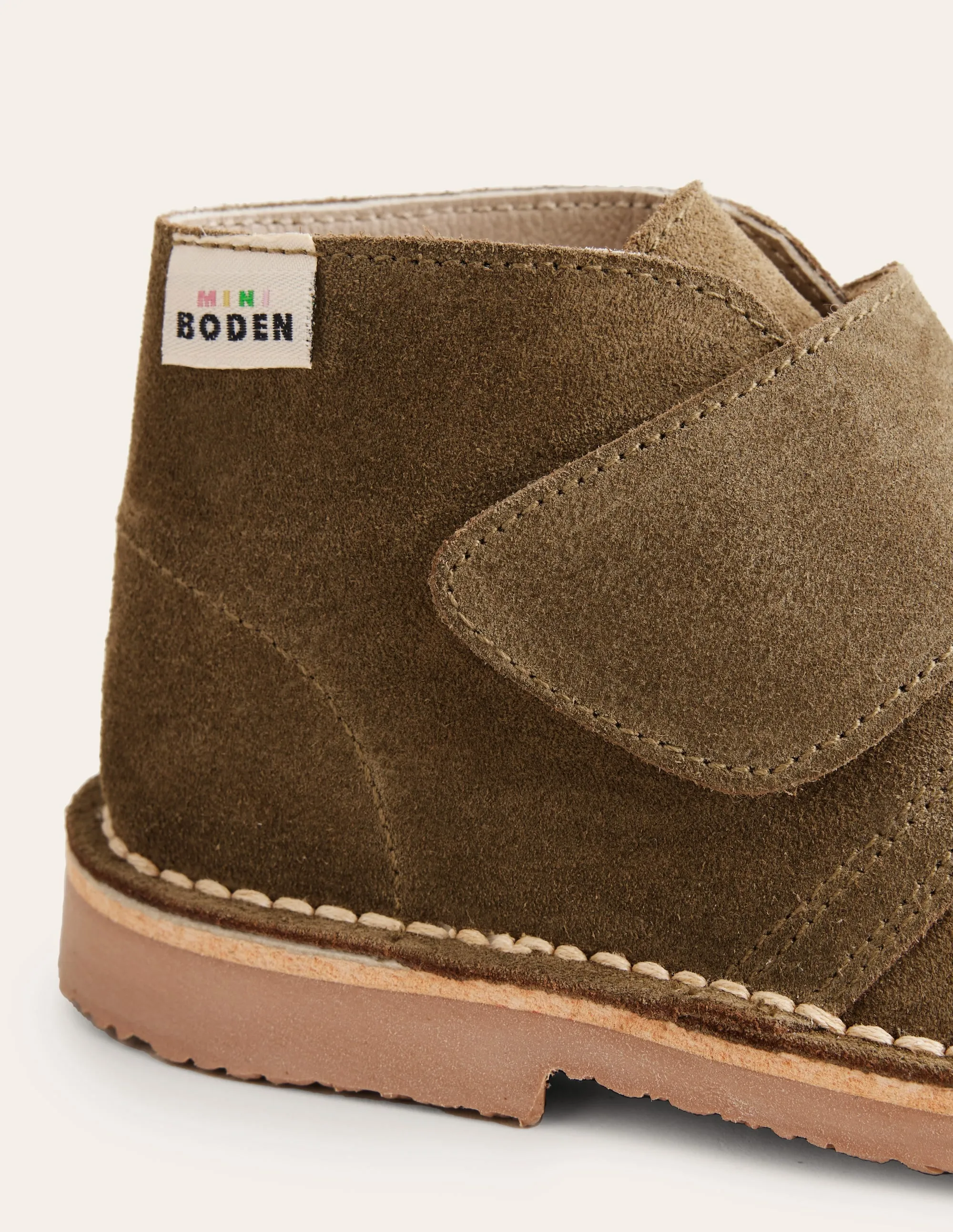 Suede Desert Boot-Khaki