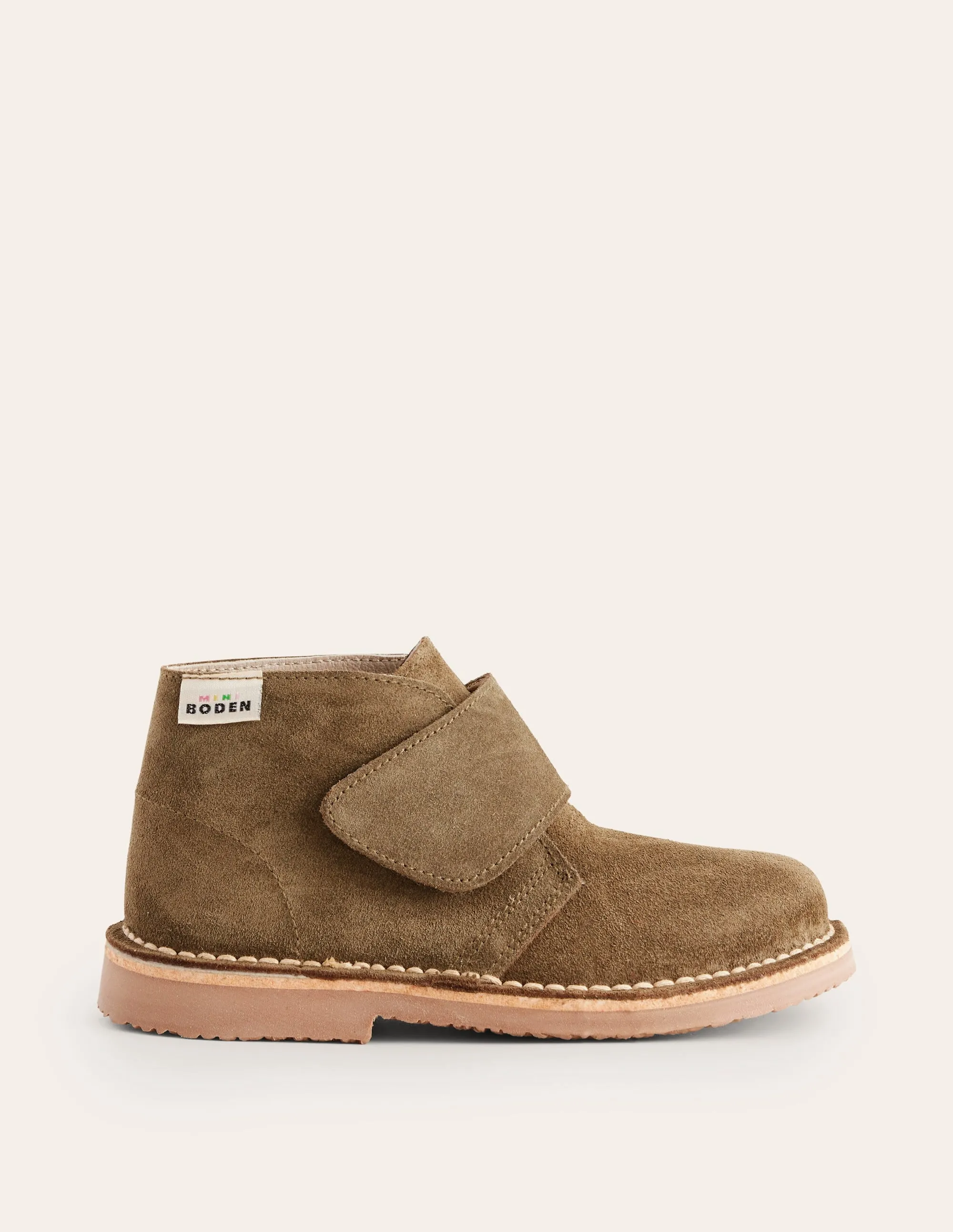 Suede Desert Boot-Khaki