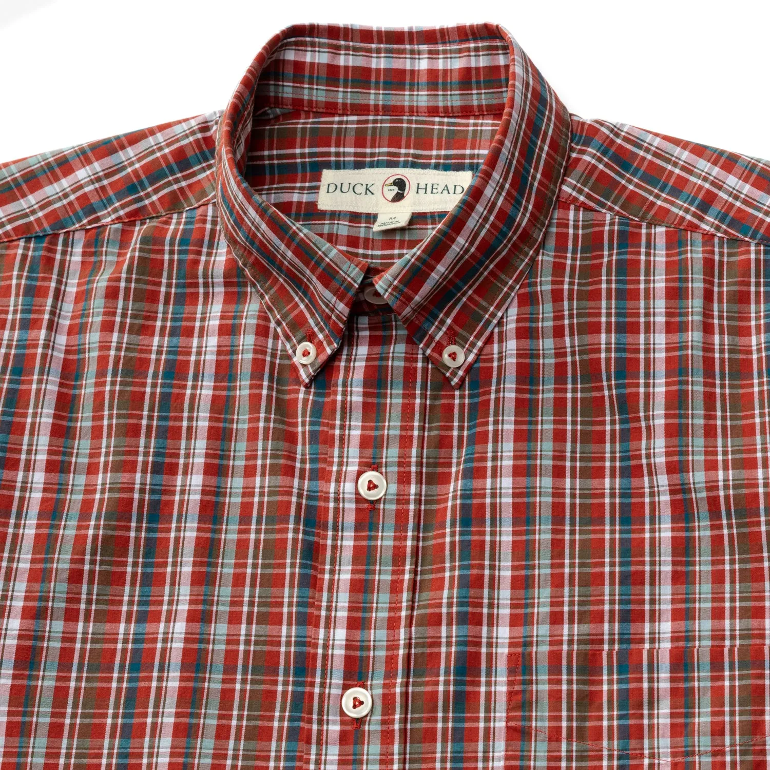 Watkins Plaid Cotton Poplin Sport Shirt