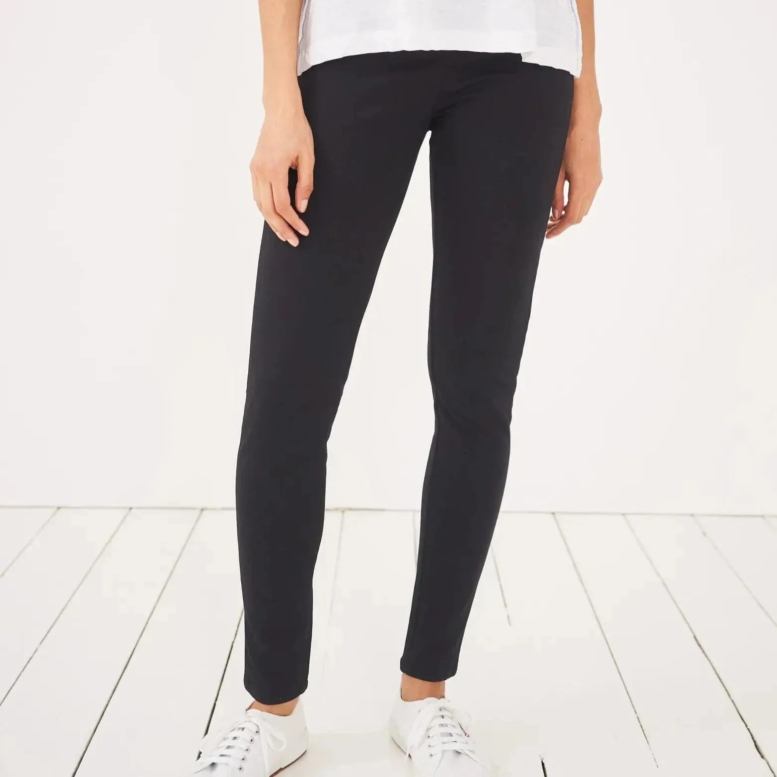 White Stuff Jodie Ponte Jegging Pure Black