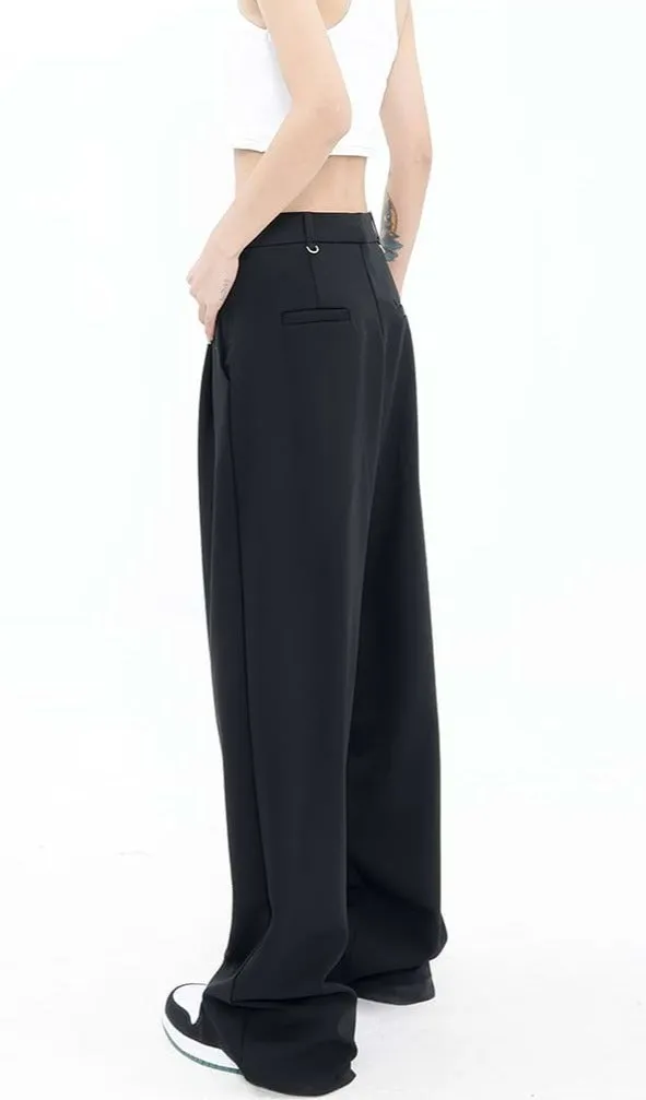 Wide Leg Waist Cutout Pants